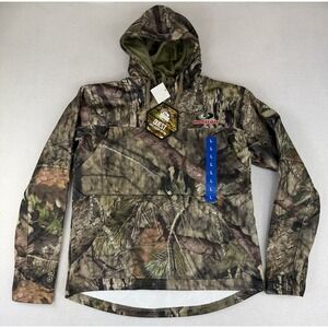 EHG Elite Mens Hoodie Size Large 2-Pocket Quarter Zip Hunting Mossy Oak‎ NWT